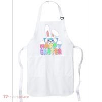 Cute Happy Easter Bunny Rabbit With Glasses Apron thumb 0