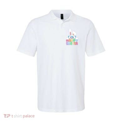 Cute Happy Easter Bunny Rabbit With Glasses Polo