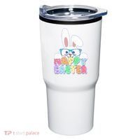 Cute Happy Easter Bunny Rabbit With Glasses Tumbler thumb 0