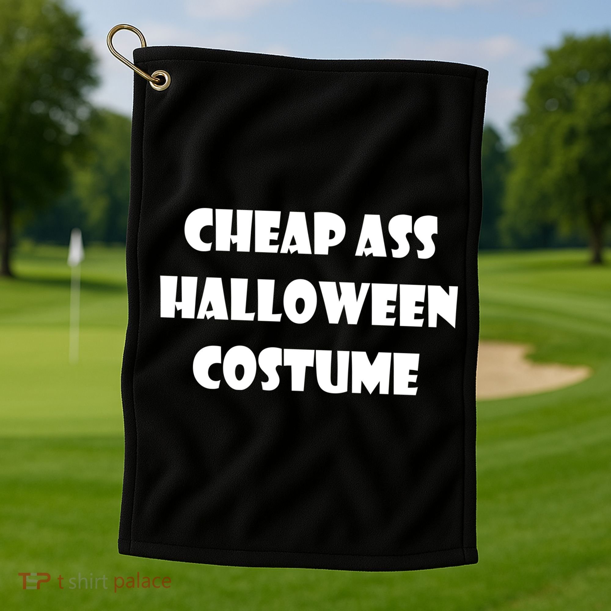 Cheap Ass Halloween Costume Golf Towel