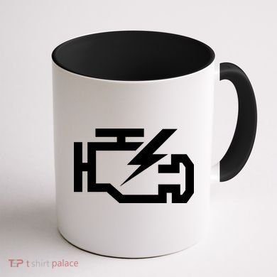 Check Engine Light  Coffee Mug back