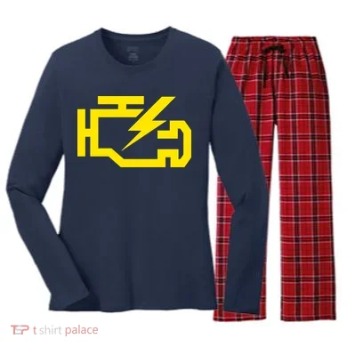 Check Engine Light  Women's Long Sleeve Flannel Pajama Set