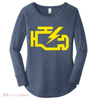 Check Engine Light  Women's Perfect Tri Tunic Long Sleeve Shirt