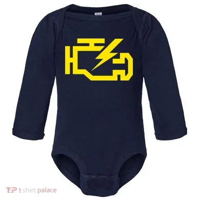 Check Engine Light  Baby Long Sleeve Bodysuit