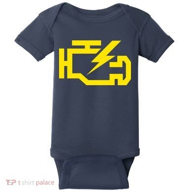Check Engine Light  Baby Bodysuit