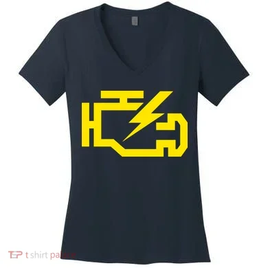 Check Engine Light  Women's V-Neck T-Shirt