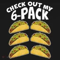 Check Out My 6-Pack Tacos Doggie Tank thumb 4