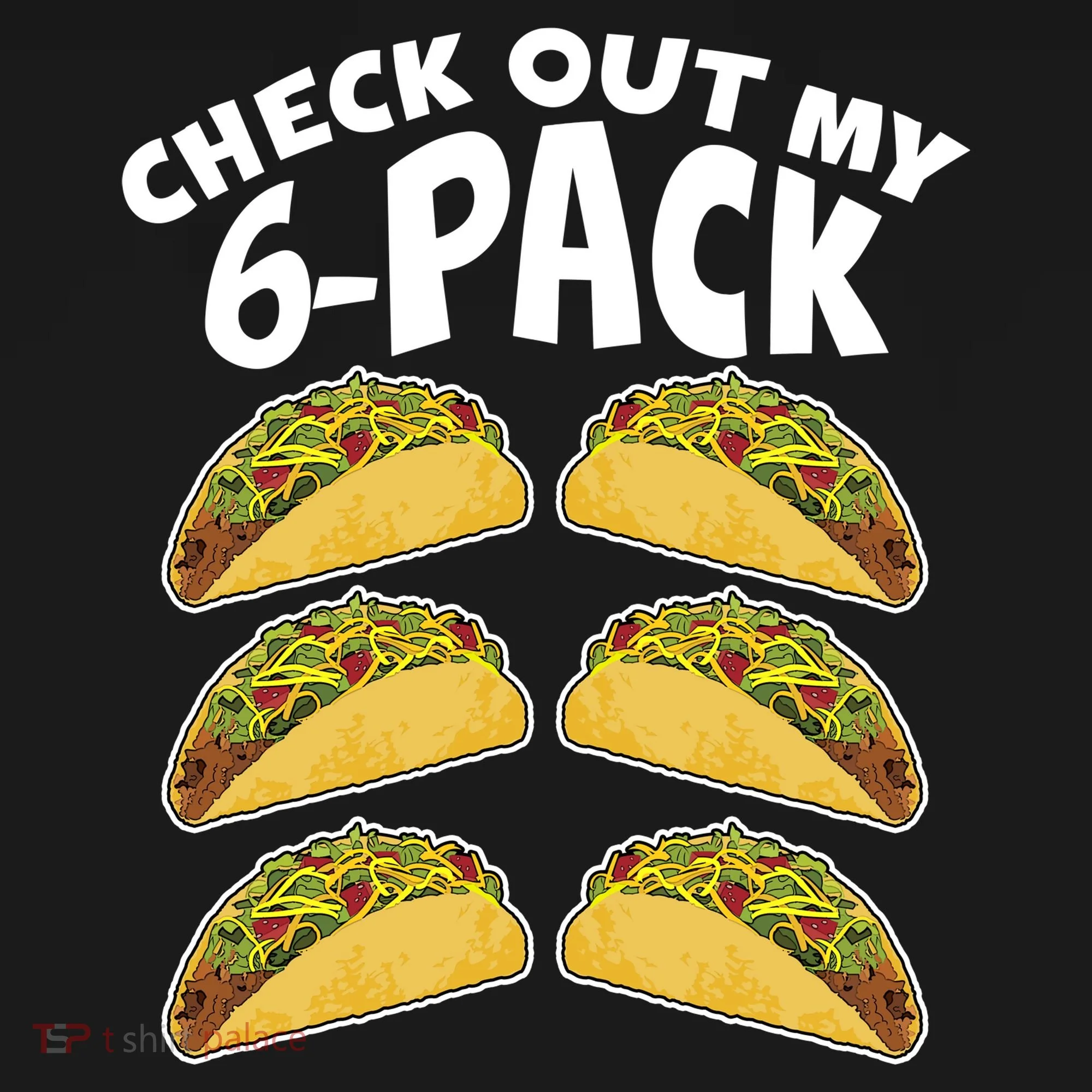 Check Out My 6-Pack Tacos Doggie Tank