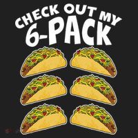 Check Out My 6-Pack Tacos Beanie thumb 2