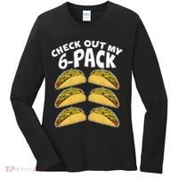 Check Out My 6-Pack Tacos Women's Long Sleeve Shirt thumb 0