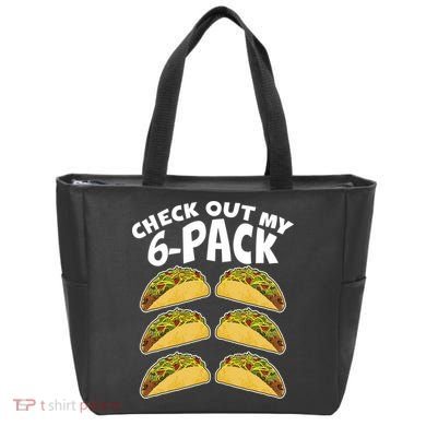 Check Out My 6-Pack Tacos Tote Bag