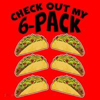 Check Out My 6-Pack Tacos Santa Hat thumb 1