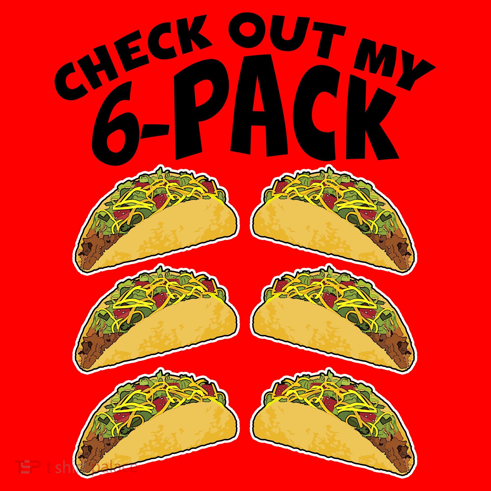 Check Out My 6-Pack Tacos Santa Hat