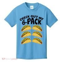 Check Out My 6-Pack Tacos Kids T-Shirt thumb 0