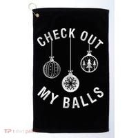 Check Out My Balls Golf Towel thumb 0