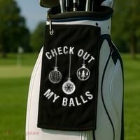 Check Out My Balls Golf Towel thumb 2