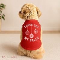 Check Out My Balls Doggie Tank thumb 2