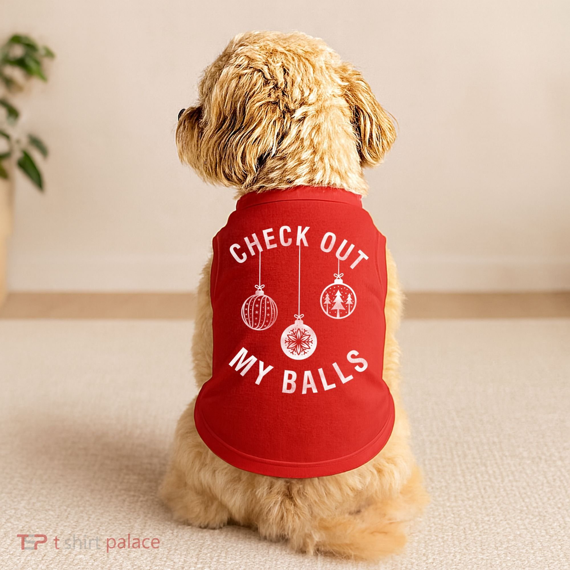 Check Out My Balls Doggie Tank