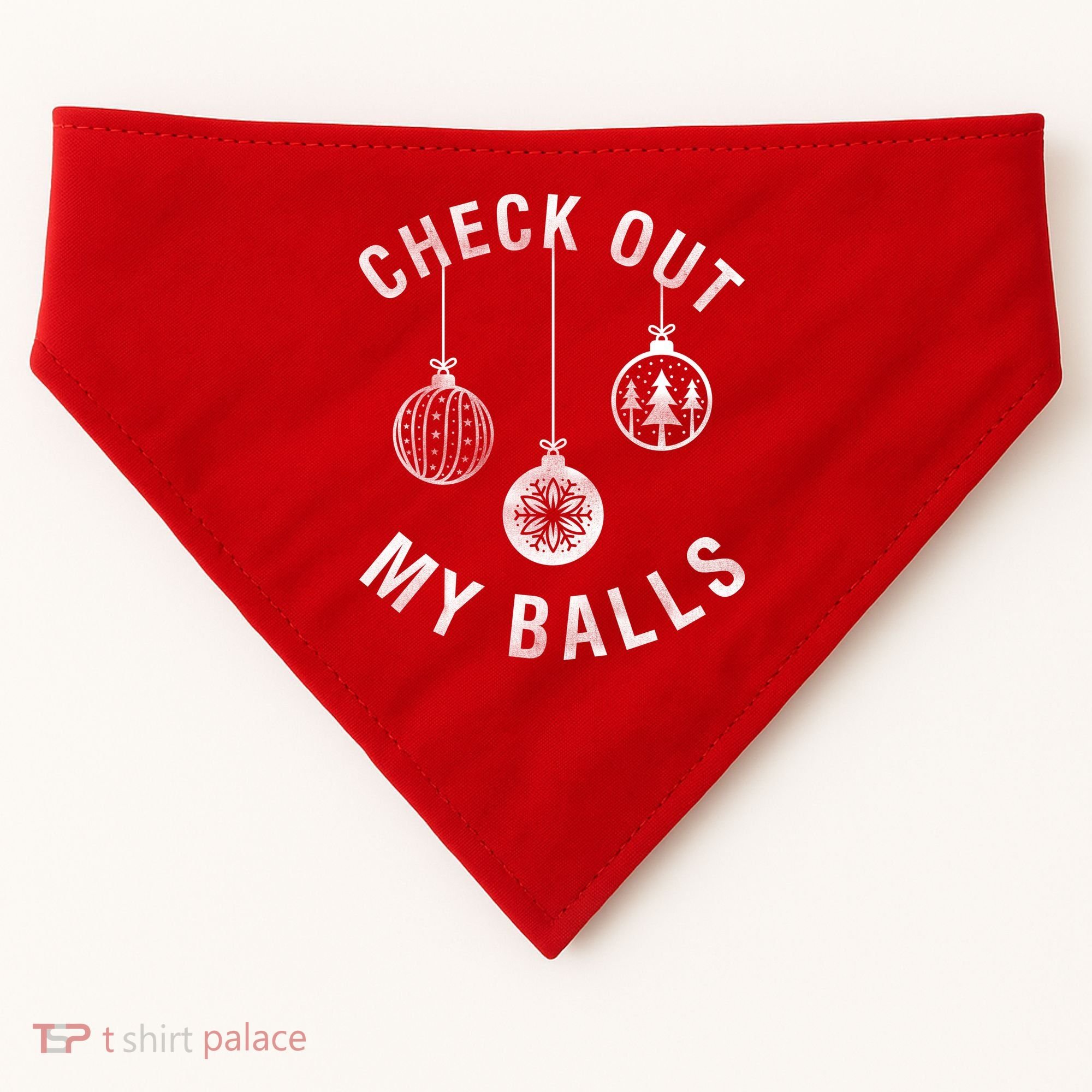 Check Out My Balls USA-Made Doggie Bandana