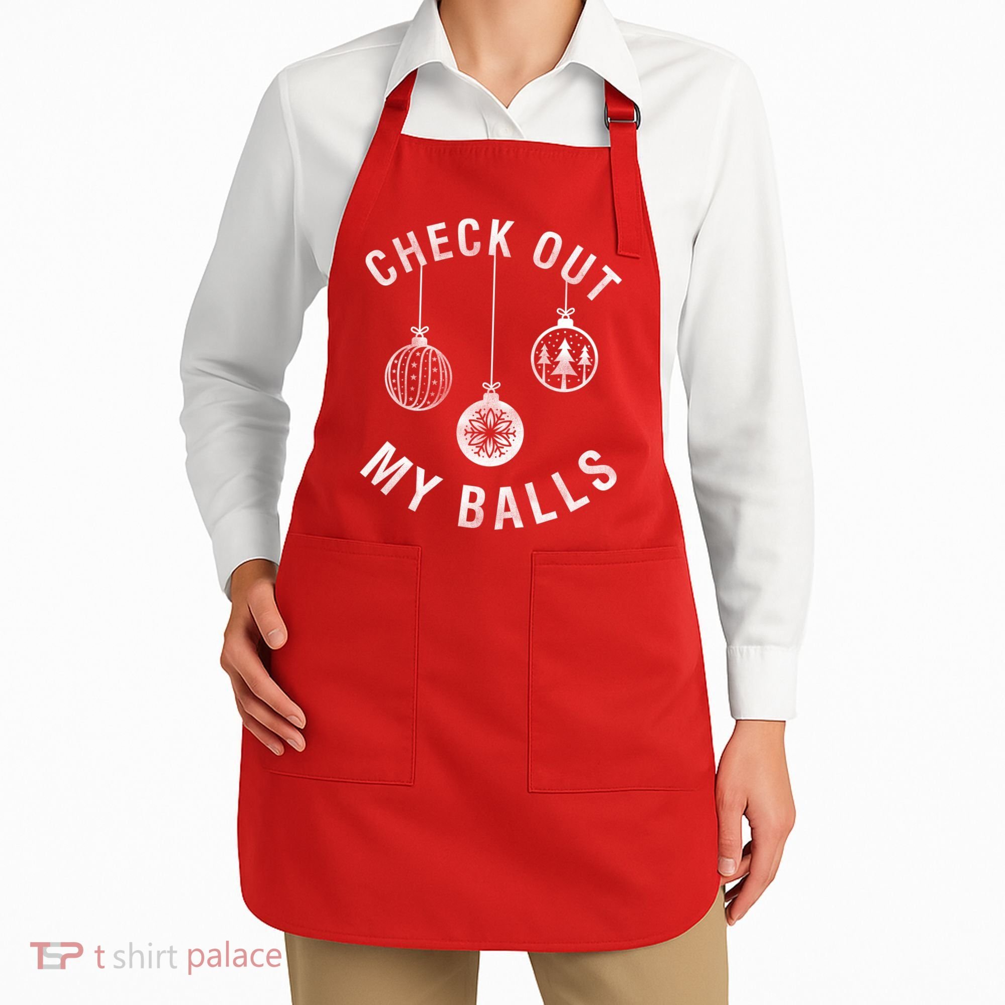 Check Out My Balls Apron