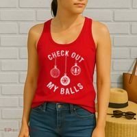 Check Out My Balls Women's Tank Top thumb 2