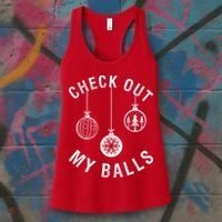 Check Out My Balls Women's Tank Top thumb 3