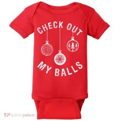 Check Out My Balls Baby Bodysuit