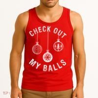 Check Out My Balls Tank Top thumb 3