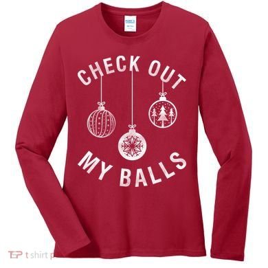 Check Out My Balls Women's Long Sleeve Shirt