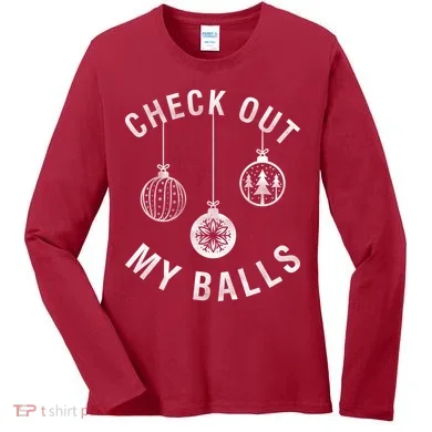 Check Out My Balls Women's Long Sleeve Shirt