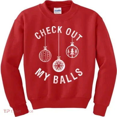 Check Out My Balls Kids Sweatshirt