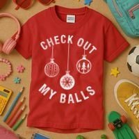 Check Out My Balls Kids T-Shirt thumb 3