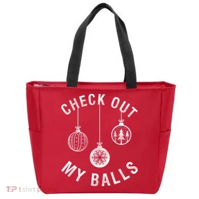 Check Out My Balls Tote Bag