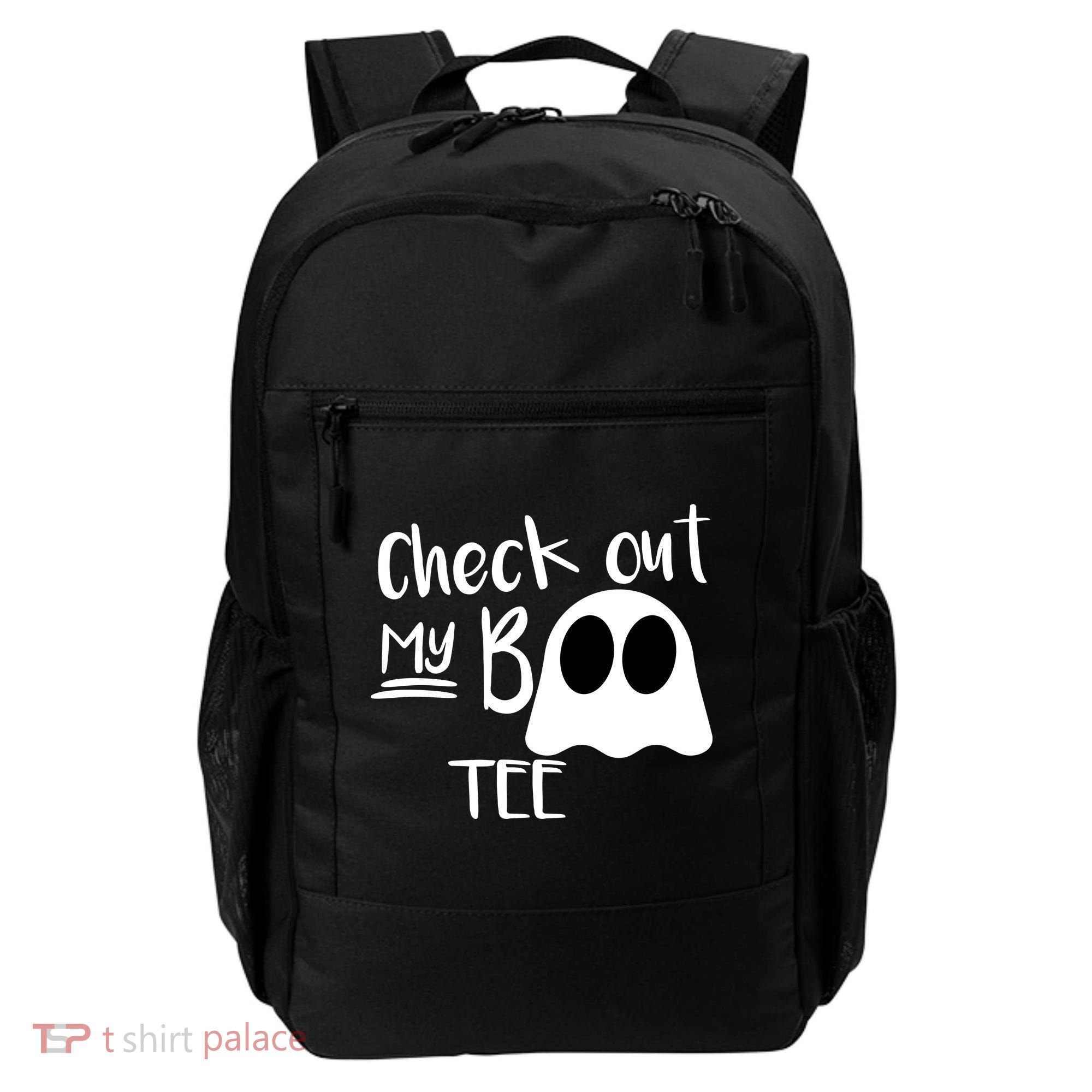 Check Out My Boo Tee Backpack
