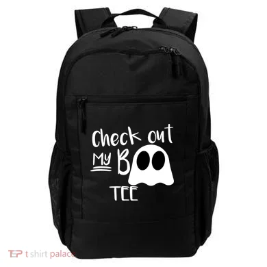 Check Out My Boo Tee Backpack