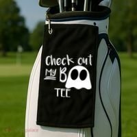 Check Out My Boo Tee Golf Towel thumb 2