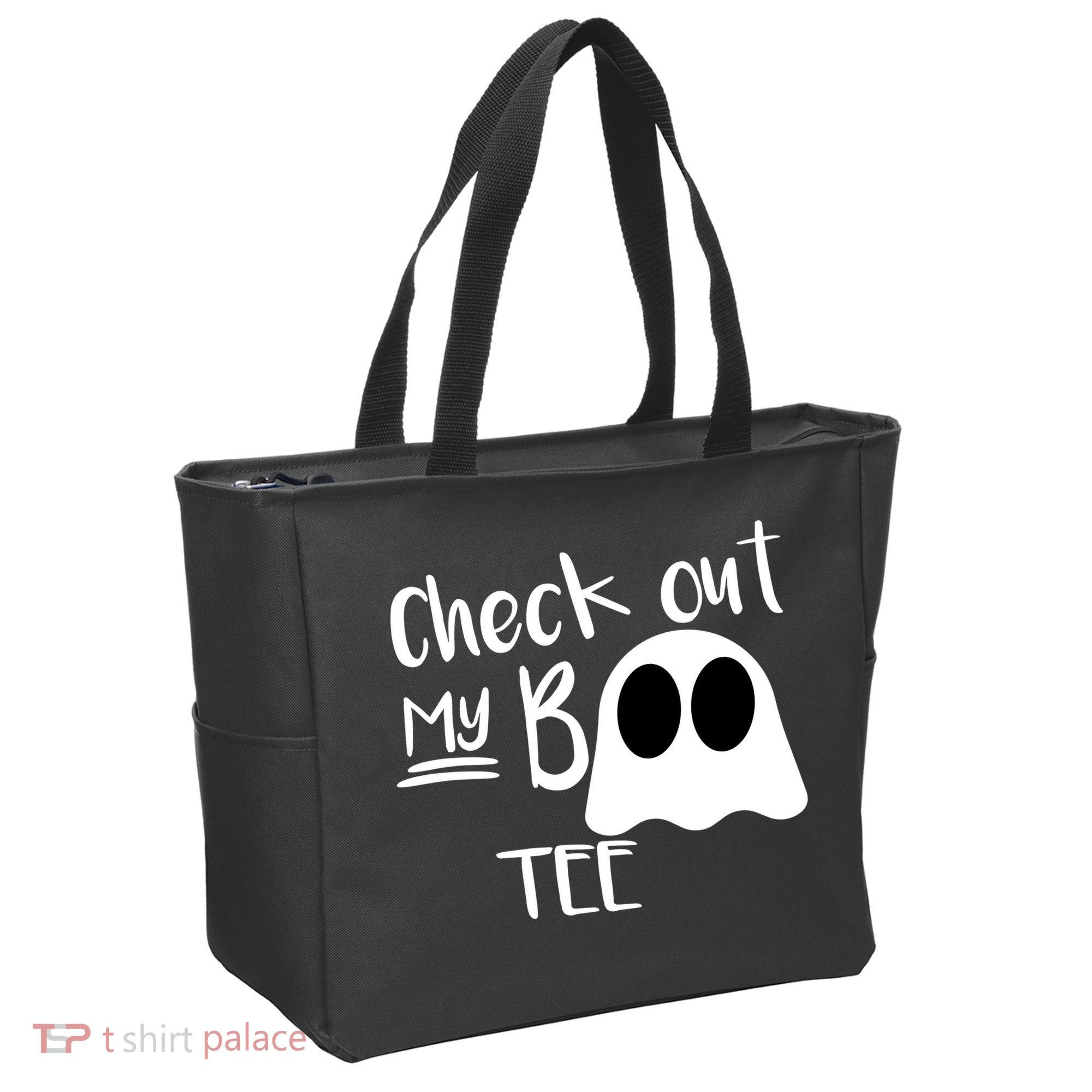 Check Out My Boo Tee Tote Bag