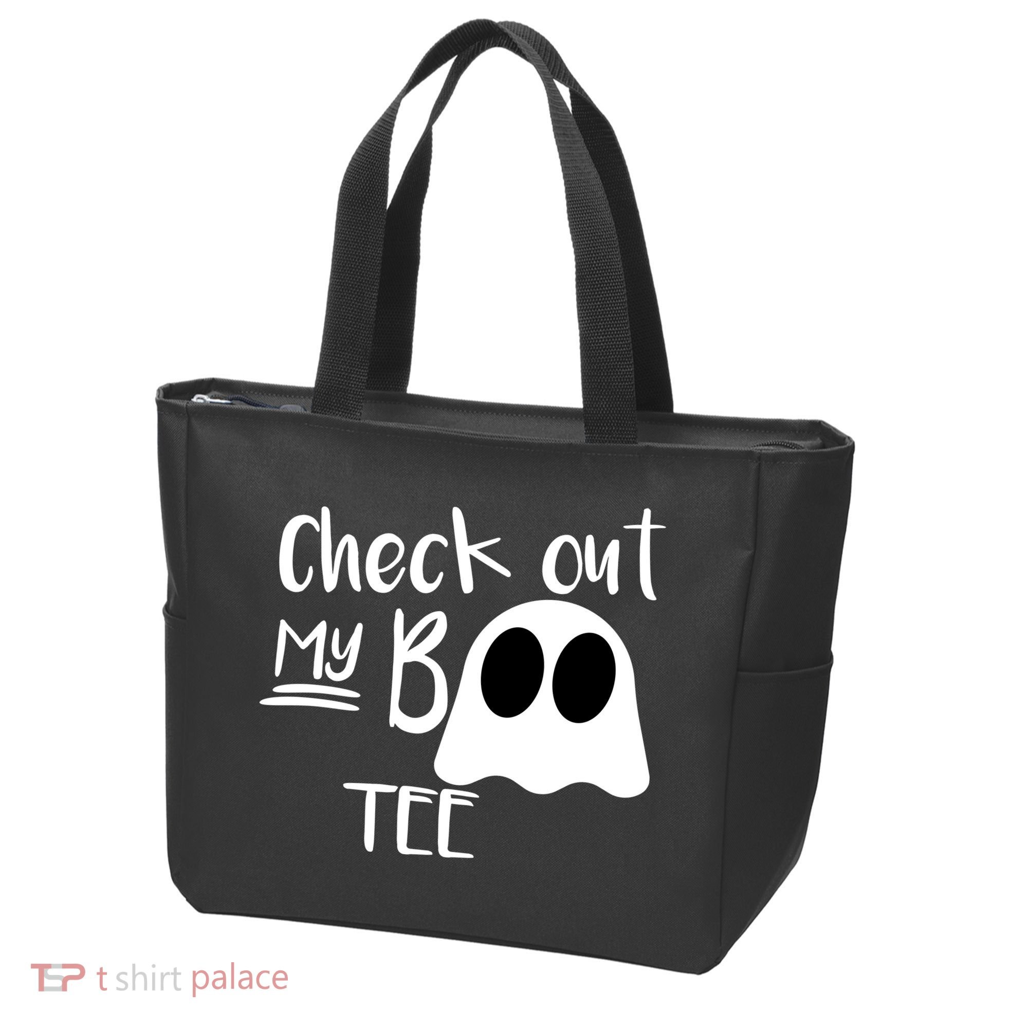 Check Out My Boo Tee Tote Bag