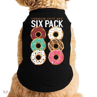 Check Out My Donut Six Pack Doggie Tank