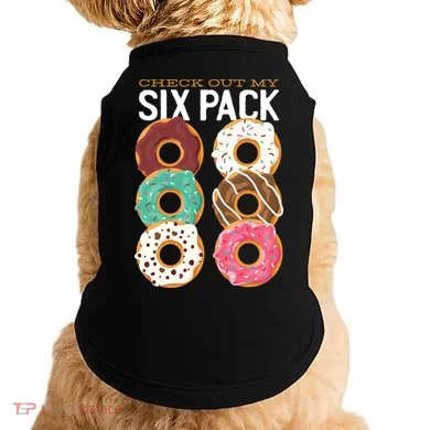 Check Out My Donut Six Pack Doggie Tank