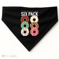 Check Out My Donut Six Pack USA-Made Doggie Bandana thumb 0