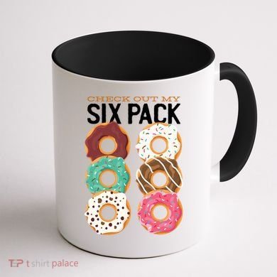 Check Out My Donut Six Pack Coffee Mug back