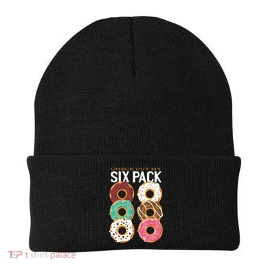 Check Out My Donut Six Pack Beanie