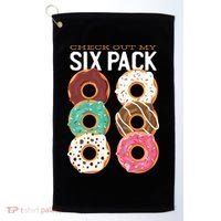 Check Out My Donut Six Pack Golf Towel thumb 0