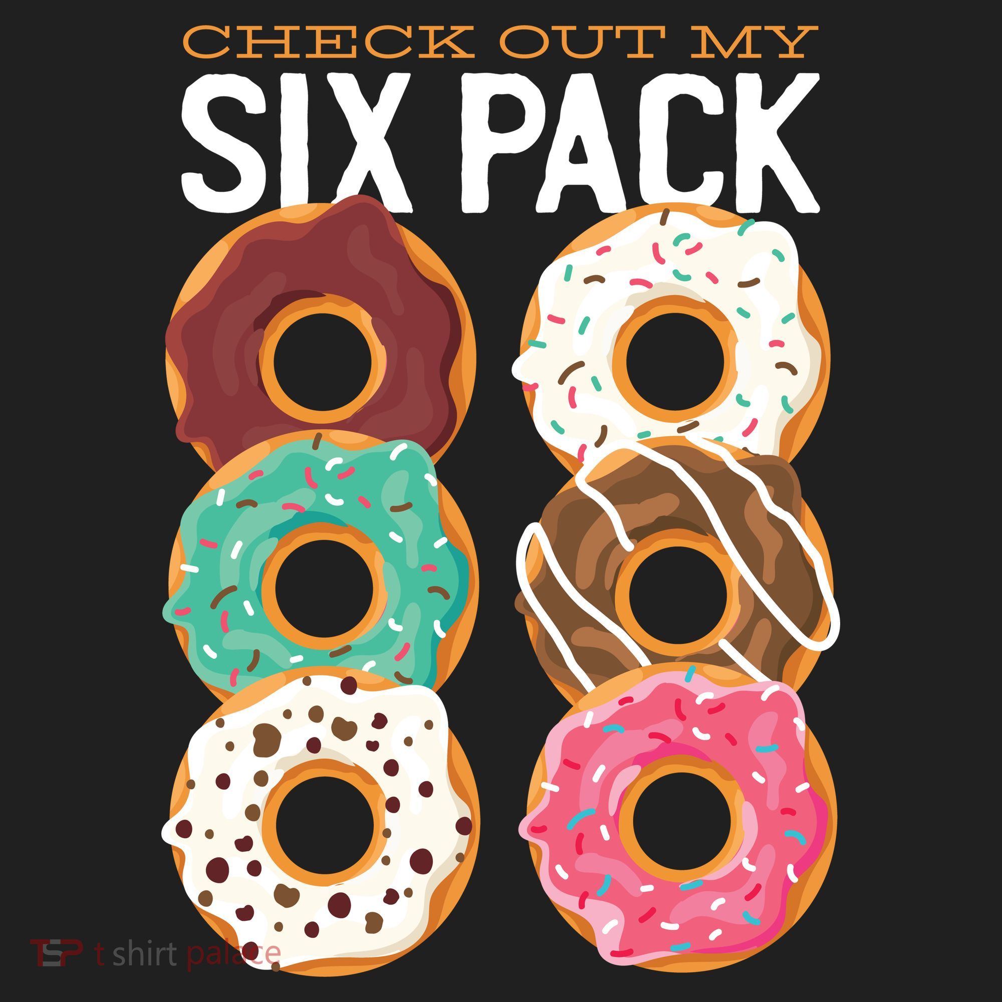 Check Out My Donut Six Pack Golf Towel