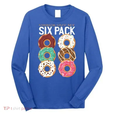 Check Out My Donut Six Pack Long Sleeve Shirt