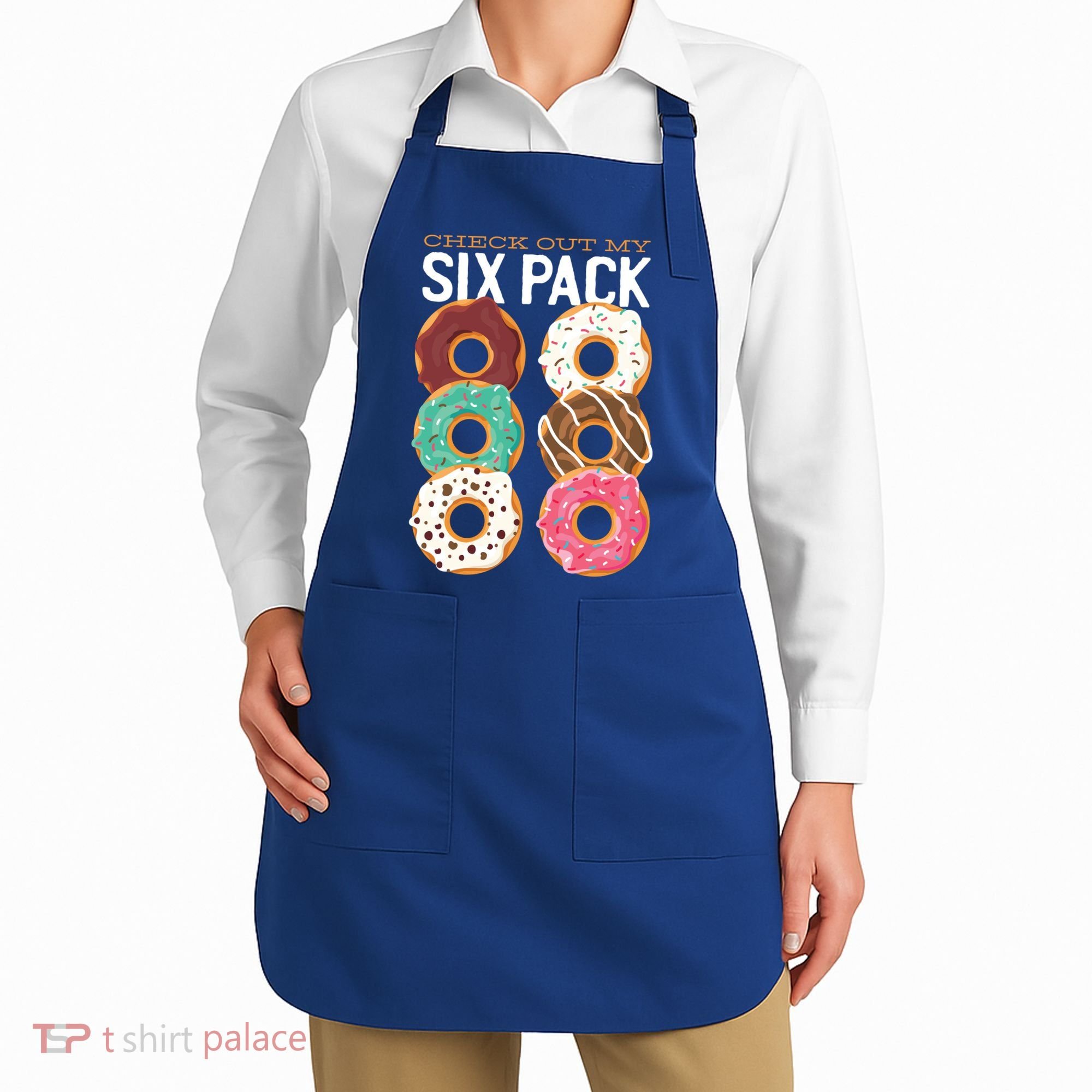 Check Out My Donut Six Pack Apron