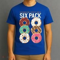 Check Out My Donut Six Pack T-Shirt thumb 3