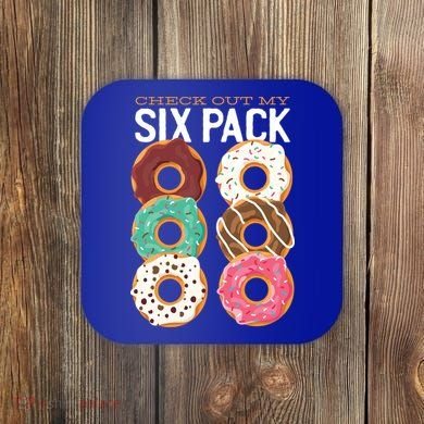 Check Out My Donut Six Pack Coaster