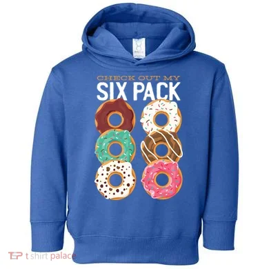 Check Out My Donut Six Pack Toddler Hoodie